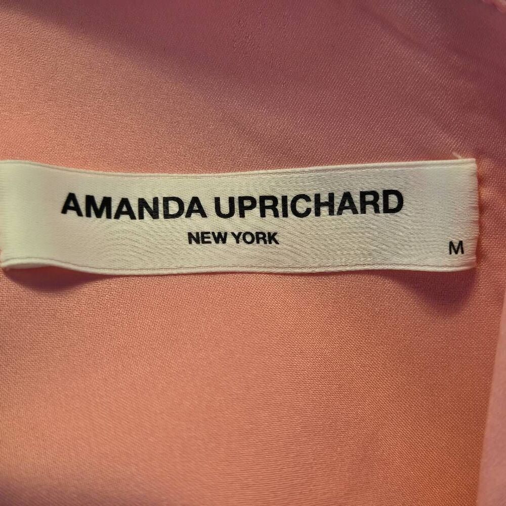 Amanda Uprichard New York Womens One Shoulder Bow Dressy Top Pink Medium - Picture 4 of 12